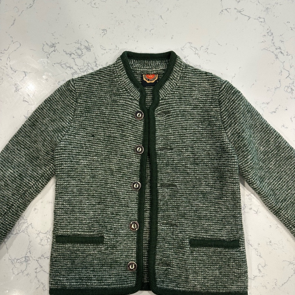 Giesswein vintage boiled wool Button-Up Cardigan